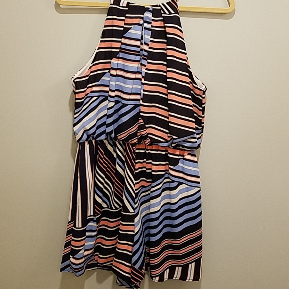 Romper - open back, keyhole front, lined
